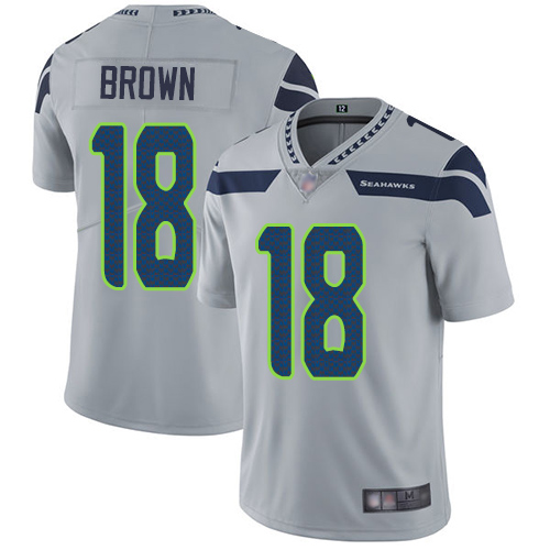 Seattle Seahawks Limited Grey Men Jaron Brown Alternate Jersey NFL Football 18 Vapor Untouchable